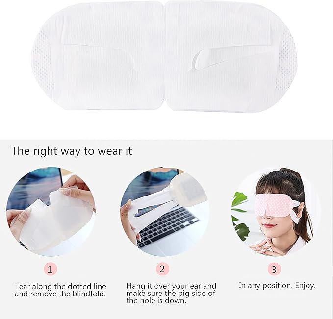 18 Packs Steam Eye Mask for Dry Eyes Dark Circles and Puffiness Tired Eyes, Disposable Self Heating Eye Mask for Stress Relief Relief Eye Fatigue-VivaGrace Women