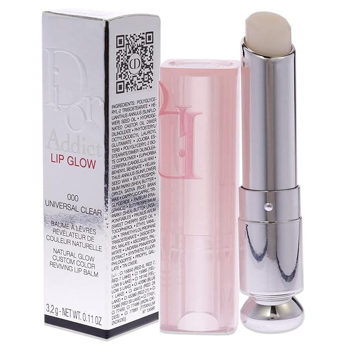 Christian Dior Dior Addict Lip Glow - 000 Universal Clear Women Lip Balm 0.11 oz-VivaGrace Women