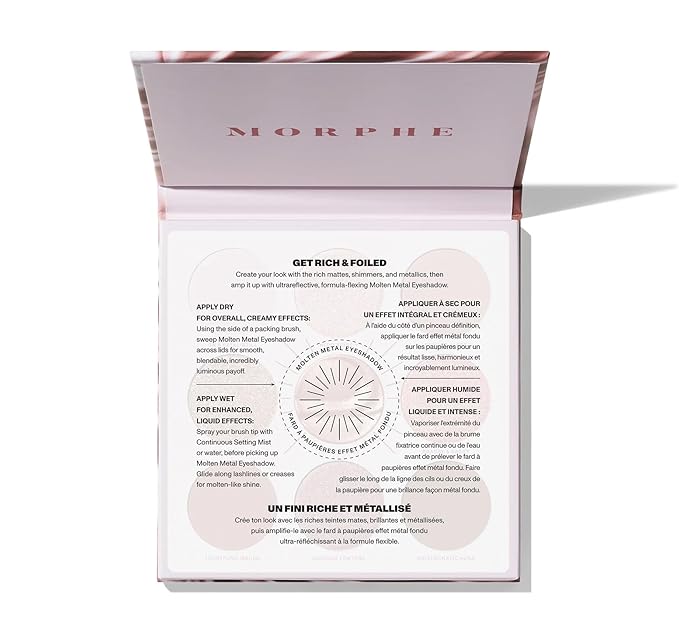 Morphe Rich & Foiled Artistry Palette - Foil-Effect Eyeshadow Palette with Matte, Shimmer & Foil Finishes - Mauve & Pink Eyeshadow with Luminous Payoff - Rose to Fame (0.35 oz)-VivaGrace Women