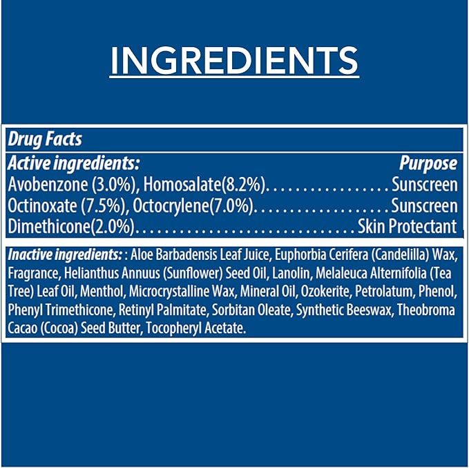 Dermatone Lip Balm SPF 30 | Medicated | Moisturizing | Cocoa Butter, Aloe, Vitamin E | Soothe & Replenish Chapped Lips | 3-Pack, 0.15 oz sticks-VivaGrace Women