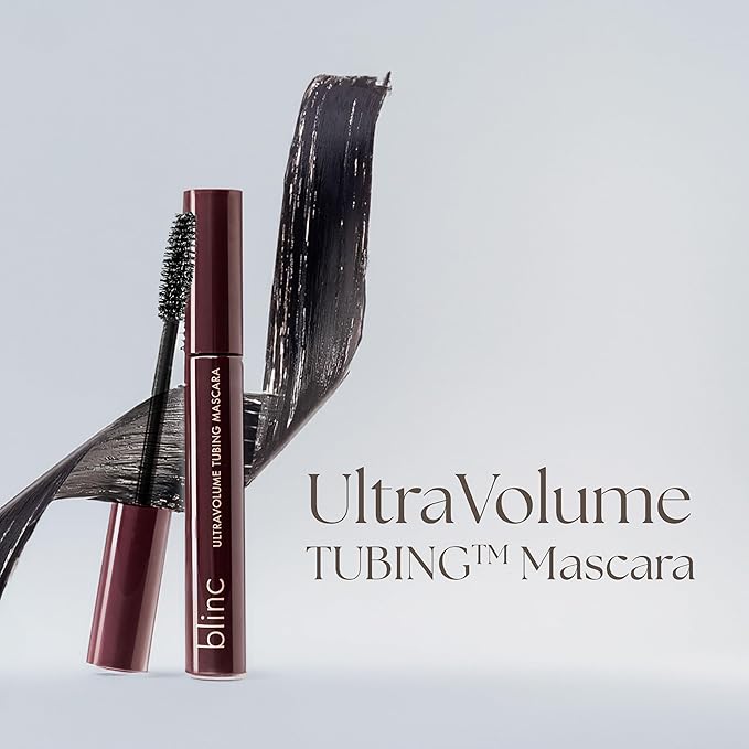 Blinc UltraVolume Tubing Mascara, Volumizing, Lengthening and Curling Mascara, Ultra-Longwearing Washable, Clean, Vegan and Cruelty-Free, 9mL / 0.30 Fl Oz (Dark Brown)-VivaGrace Women