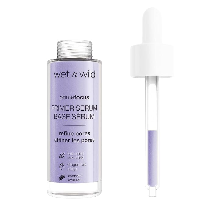 wet n wild Prime Focus Pore Minimizing Facial Serum Primer Makeup Extending | Reduces Pores | Improves Skin Texture | Exfoliates | Retinol Alternative, Hydrating-VivaGrace Women
