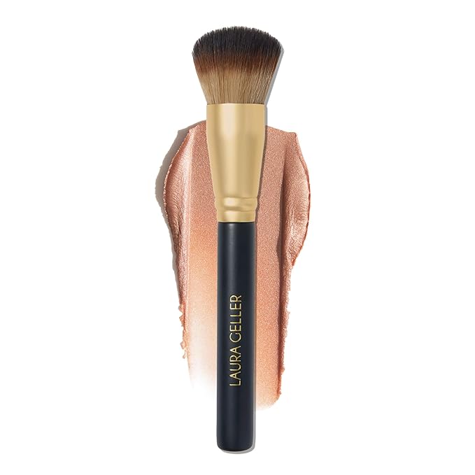 LAURA GELLER NEW YORK The Wonder Brush, Makeup Brush with Wooden Handle, Apply The Wonder Balm, Cream & Liquid Blush, Even Application and Blending-VivaGrace Women