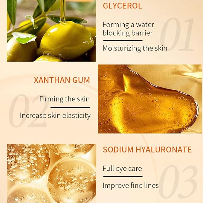 30 Pairs Under Eye Patches for Puffy Eyes, 24k Gold Under Eye Mask, Gel Crystal Collagen Eye Masks for Dark Circles and Puffiness,Travel Eye Patches for Reducing Fine Lines,Moisturizing Skin Care Set-VivaGrace Women