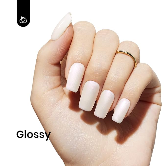 Beetles Pearl Gel Polish, 15Ml Pearl White Gel Polish Shimmer Mermaid Pearlescent Shell Nail Nail Polish Soak Off Nail Art Manicure Salon DIY Gel Nail Design Uv Led