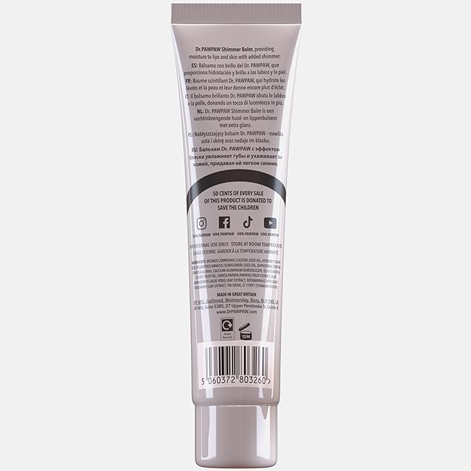 Shimmer, Multi-Purpose Natural No Fragrance Balm for Hydrating Lips, Skin, Hair, Cuticles, Nails & Beauty Finishing (25 ml)-VivaGrace Women