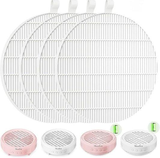 MelodySusie SProR Nail Dust Collector Replacement Filter,4 Pack Reusable Dust Filter for MelodySusie SProR Nail Dust Vacuum Fan Collector Extractor Electric Dust Suction Machine-VivaGrace Women