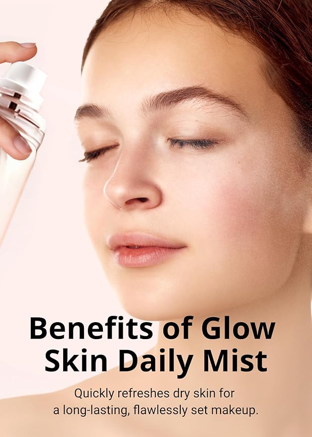 MISSHA Glow Skin Balm To Go Mist, 4-in-1 Hydrating, Refreshing, Makeup-Enhancing, Portable Dewy Glow Spray-VivaGrace Women