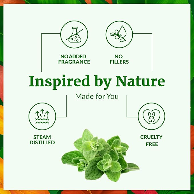 SVA Oregano Essential Oil – 4 Fl Oz – 100% Natural Oregano Oil - for Diffuser, Hair Care, Face, Skin Care, Aromatherapy, Scalp and Body Massage, Soap and Candle Making – with Dropper-VivaGrace Women