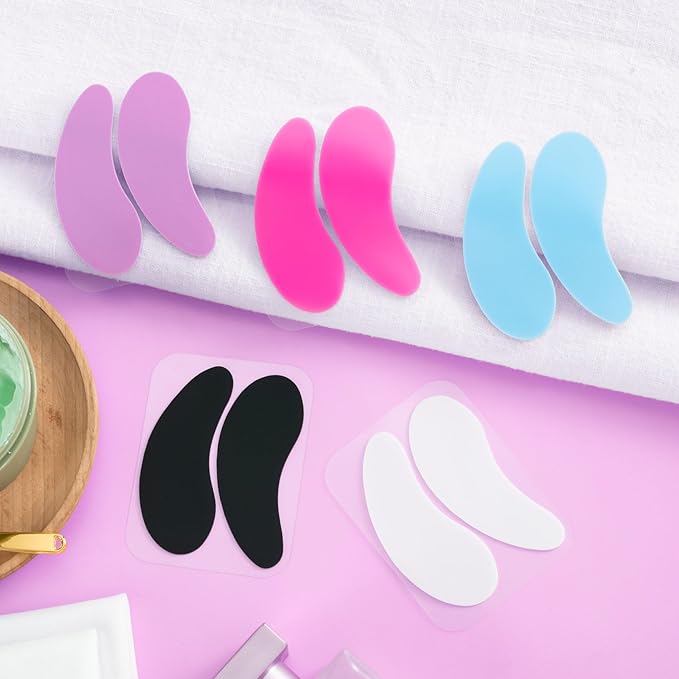 5 Pairs Under Eye Patches Silicone, Colorful Reusable Eye Mask for Dark Circles Puffiness Wrinkles Fine Lines Self Skin Care Stuff Beauty Products Weekend Gifts for Women Teen Girls-VivaGrace Women