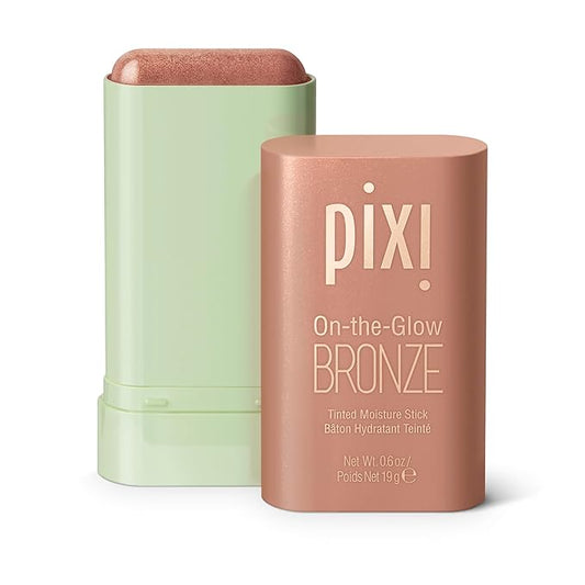 Pixi On-the-Glow Bronze - SoftGlow, Hydrating Tinted Moisture Bronzer Stick with Ginseng, Aloe Vera & Fruit Extracts, For Cheeks & Lips, 19g / 0.6oz, Paraben-Free-VivaGrace Women
