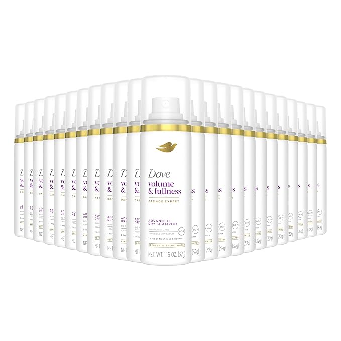 Dove Advanced Dry Shampoo Volume & Fullness Refresh & Revive Flat Hair Without Water for 2 Days of Freshness & Bounce 1.15 oz-VivaGrace Women