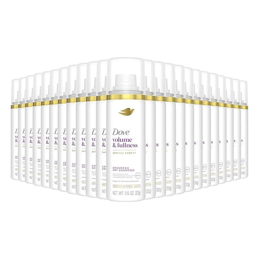 Dove Advanced Dry Shampoo Volume & Fullness Refresh & Revive Flat Hair Without Water for 2 Days of Freshness & Bounce 1.15 oz-VivaGrace Women