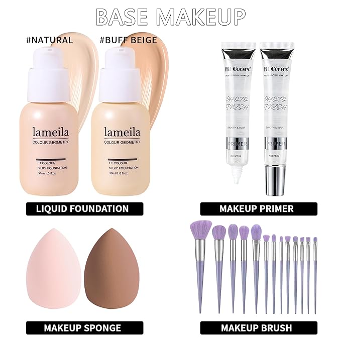 Makeup Kits, Makeup Set Full Kit, Full Face Makeup Set For Women Girls Teens, Makeup Present Set For Women Girls Teens, Beginners and Professionals Alike, Multipurpose Makeup Sets-VivaGrace Women