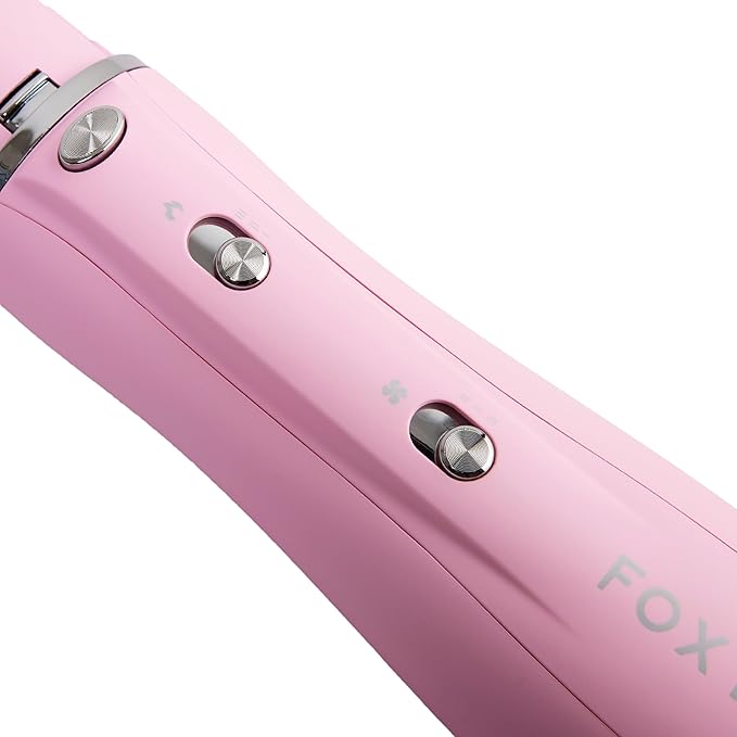 FoxyBae 3-in-1 Ceramic Interchangeable Hair Tools - Blowout Dryer - 3 Detachable Heads - 2.4" Blowout Brush, 1.5" Hot Round Brush & Drying Cylinder Hair Dryer Brush & Hair Styling Set [Party Pink]-VivaGrace Women