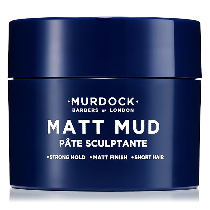 Murdock London Matt Mud | Non-Shine Shaping Clay | Vegan with Kaolin & Vitamin E | Made in England | 1.7 oz-VivaGrace Women