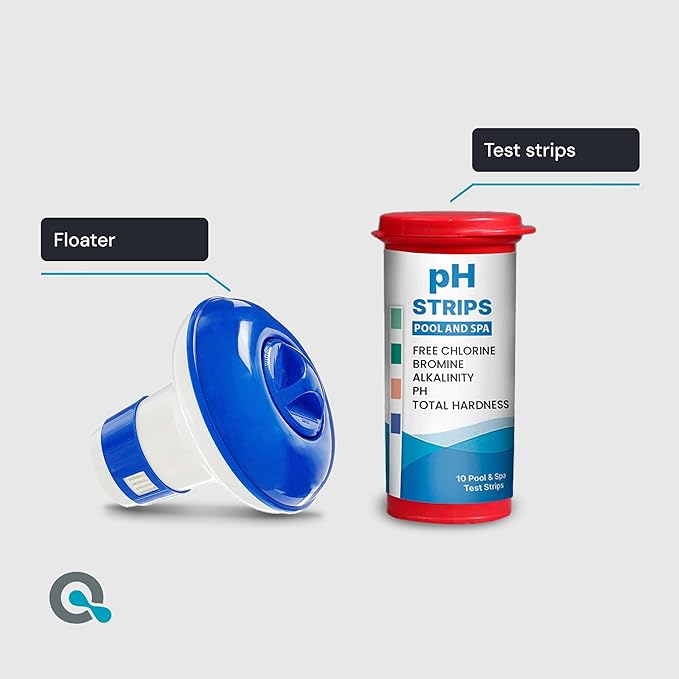 Inflatable Hot Tub Chemical Kit with Bromine Tablets - Inflatable Spa Starter Kit - Convenient Hot Tub Starter Kit & pH Control Kit - AquaDoc Inflatable Spa Chemicals-VivaGrace Women