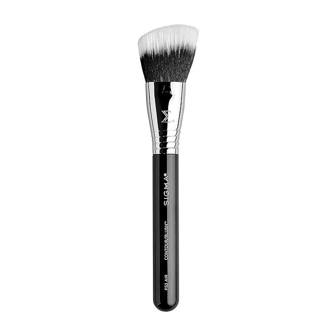 Sigma Beauty F53 Air Contour and Blush Brush – Angled Makeup Brush for Blush & Bronzer, Perfect for Sheer to Medium Coverage, Professional, Streak-Free Application (1 Brush)-VivaGrace Women