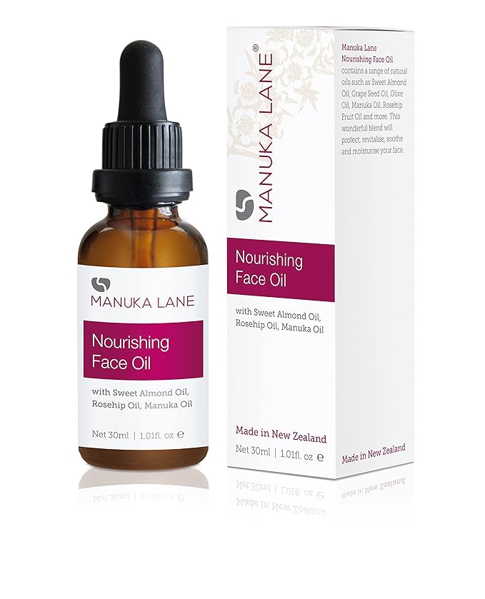 Manuka Lane Nourishing Face Oil, with Sweet Almond Oil, Rosehip and Manuka Oil Results for Soothe and Moisturise Your Face-VivaGrace Women