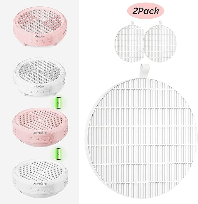 MelodySusie SProR Nail Dust Collector Replacement Filter,2 Pack Reusable Dust Filter Only for MelodySusie SProR Nail Dust Vacuum Fan Collector Extractor Electric Dust Suction Machine-VivaGrace Women