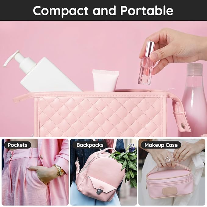 Segbeauty 10ML Refillable Perfume Bottle, 10 Packs Fine Mist Atomizer Sprayer, Empty Glass Spray Bottle Mini Portable Travel Atomizer for Toiletries, Fragrance Scent Pump Dispenser-VivaGrace Women