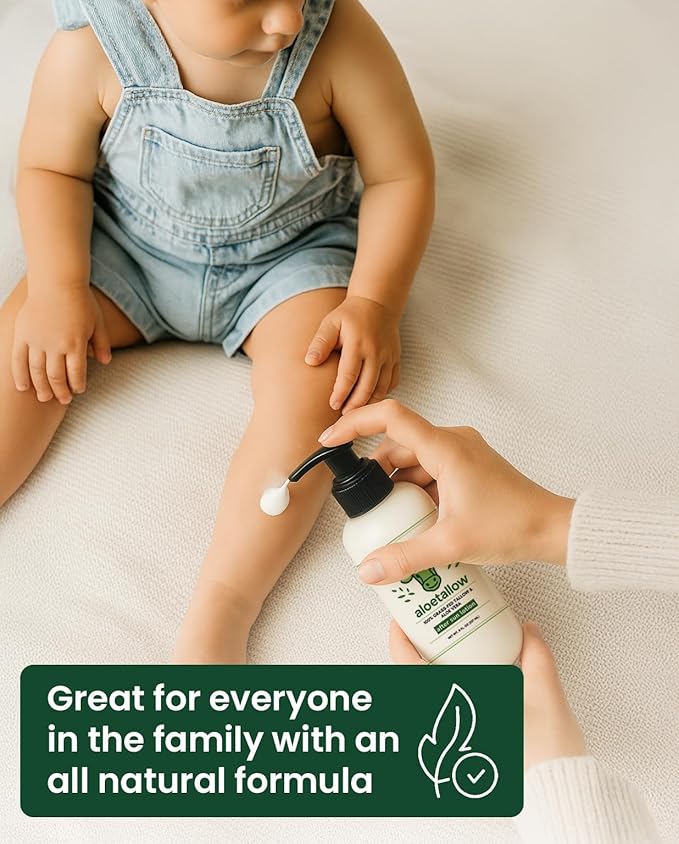 After Sun Lotion for Sunburn Relief & Tan Extender – Aloe Vera & Grass Fed Tallow with Shea & Cocoa Butter – Non-Toxic Daily Body Moisturizer for Dry Skin, Face & After Tanning-VivaGrace Women