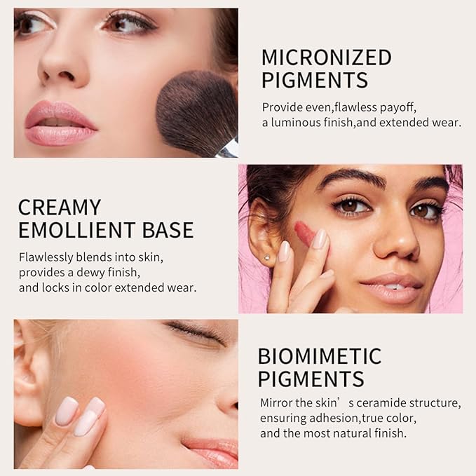 MAEPEOR Matte Face Blush 8 Colors Lightweight Natural Look Face Blush Long-Lasting and Highly Pigmented Powder Blush for Cheeks (Color 01)-VivaGrace Women
