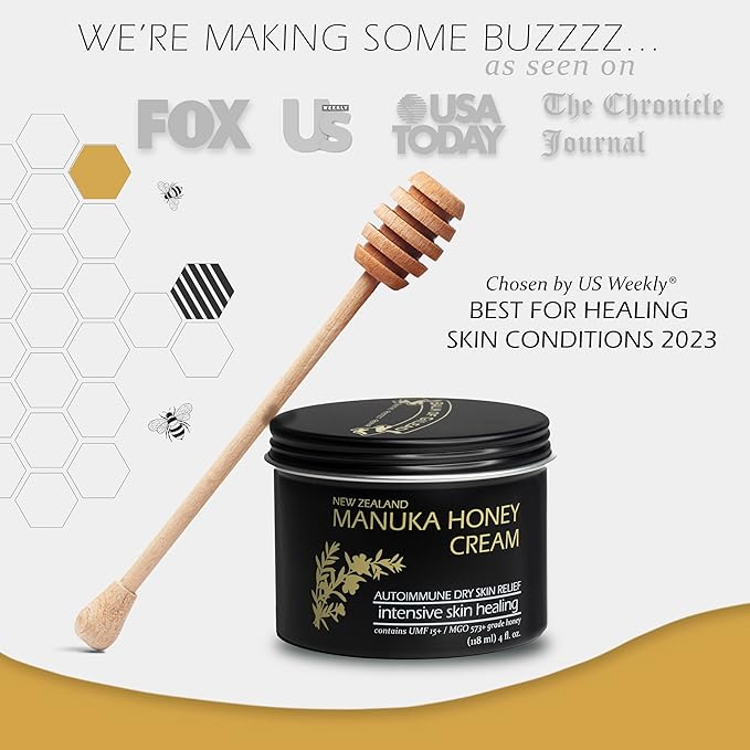 BALM OF GILEAD Manuka Eczema Honey Cream - Moisturizer for Sensitive Skin, Eczema, Psoriasis & Dermatitis - Manuka Honey Ointment, Grassfed Tallow-VivaGrace Women