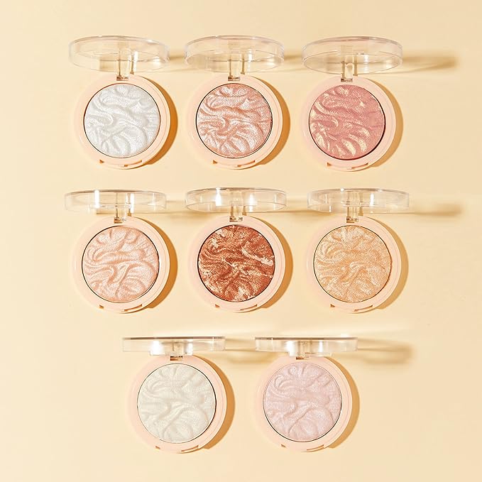 Revolution Beauty, Reloaded Pressed Powder Highlighter, Intensely Pigmented for a High Impact Dewy Finish, Just My Type, 0.22 Oz.-VivaGrace Women