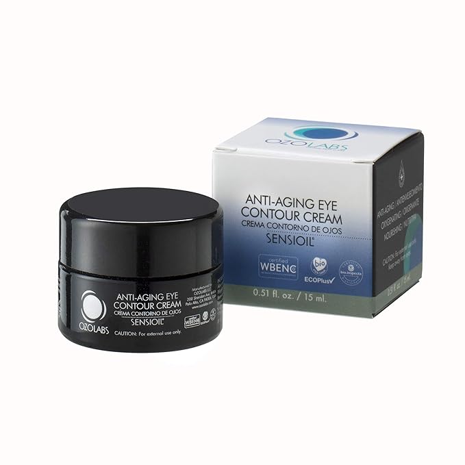 OZOLABS ® | ANTI-AGING EYE CONTOUR CREAM | With the benefits of certified organic ozonated oils | ISO 9001 | 0.5 fl. oz.-VivaGrace Women