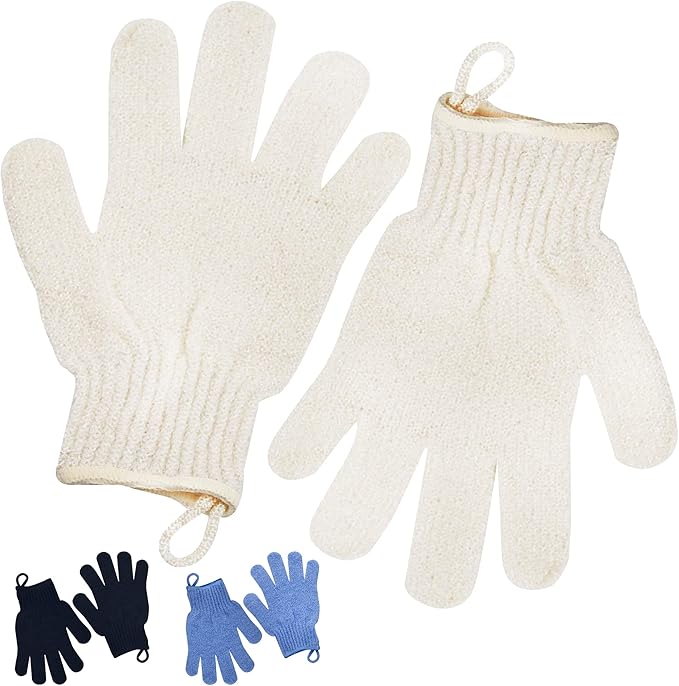 Exfoliating Glove - Body Scrub For Smooth And Soft Skin - Body Exfoliator For Ingrown Hair Dead Skin Remover And Itchy And Flaky Skin - Scrubber Shower Accessories For Women And Men 1 Pair Glove-VivaGrace Women