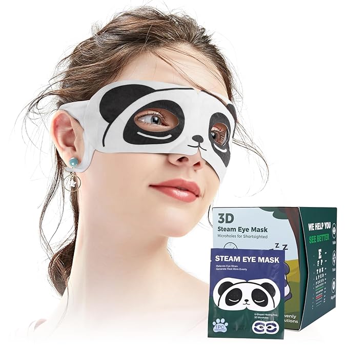 3D Steam Eye Masks for Dry Eyes, 20-Pack Warm Eye Mask, Relief Eye Fatigue & Dark Circle, Heat Sleep Eye Mask for Puffy Eyes, Disposable Eye Mask, Moist Hot Compress Eye Patch for Sleeping, Unscented-VivaGrace Women