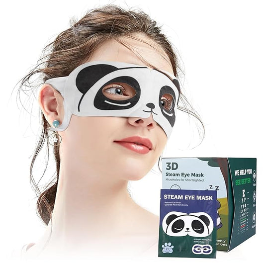 3D Steam Eye Masks for Dry Eyes, 20-Pack Warm Eye Mask, Relief Eye Fatigue & Dark Circle, Heat Sleep Eye Mask for Puffy Eyes, Disposable Eye Mask, Moist Hot Compress Eye Patch for Sleeping, Unscented-VivaGrace Women