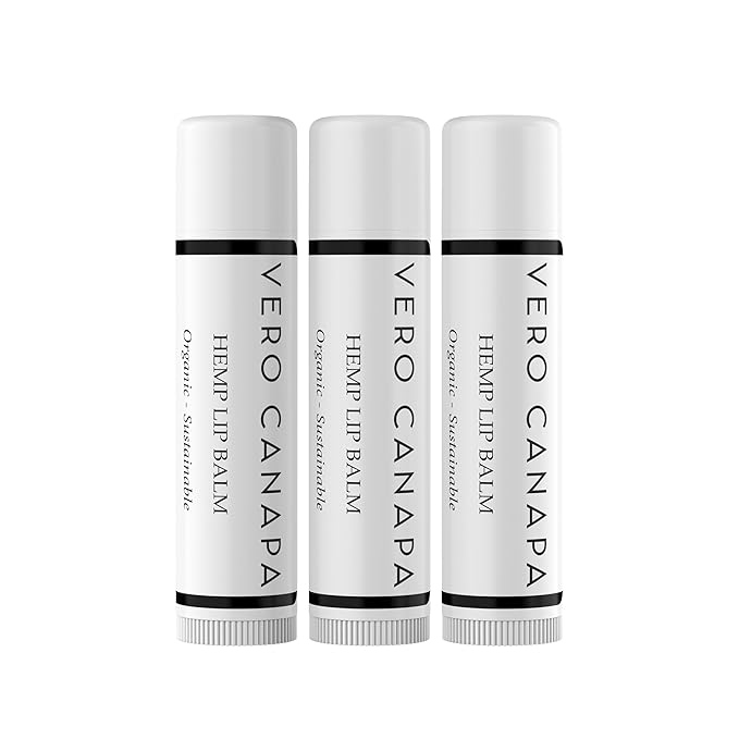 Natural Organic Hemp Lip Balm with SPF - 3 Pack | Lip Moisturizer |Sunscreen Lip Balm | SPF Lip Balm | Lip Care | Lip Balm Hydrating | Lip Balm Bulk | Lip Balm SPF | Lip Care Products-VivaGrace Women