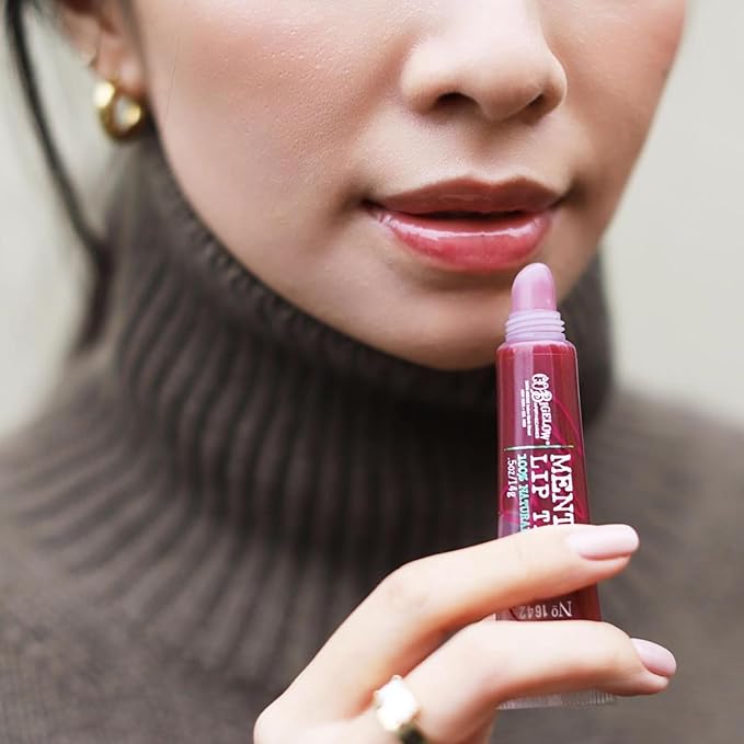 C.O. Bigelow Plum Mint Mentha Lip Tint Trio, Moisturizing Lip Balms for Dry Lips, Light Purple Tinted Lip Gloss, Bulk Lip Balm 3 Pack, 0.5 oz Each-VivaGrace Women