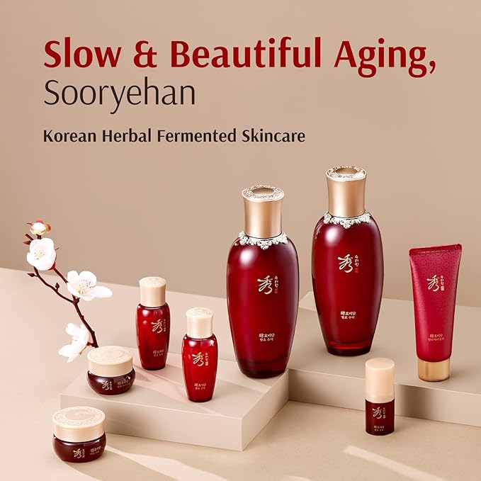 Sooryehan Hyobidam Fermented Skincare Gift Set (13.53fl oz) - Premium Korean Skin Care for Intense Hydration, Elasticity. Ginseng, Snow Fungus.-VivaGrace Women