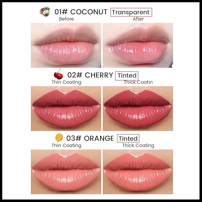 Tinted Lip Balm, Tinted Chapstick 2 in 1 Moisturizing Lip Balm and Buildable Lipstick, Instant Hydration Chapped Lips and Pale Lips, Keep Lips Hydrated Lip Moisturizer, 0.16Oz, Pack of 6-VivaGrace Women