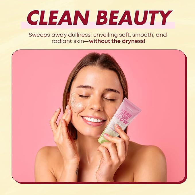 Collagen Facial Scrub - Dermatologist Tested, Anti-Aging, Hydrates & Improves Firmness, Korean Skin Care, 95% Natural, Clean Beauty, Non - GMO, Cruelty - Free - 1 Pack-VivaGrace Women