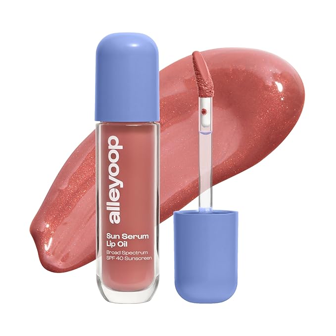 ALLEYOOP Sun Serum Lip Oil SPF 40 – Tinted Lip Oil with SPF, Hydrating Tinted Lip-Moisturizer for Women, Lips Sunscreen for Cracked Lips, Smooths & Soothes, Vegan, Travel-Friendly, Daylight-VivaGrace Women