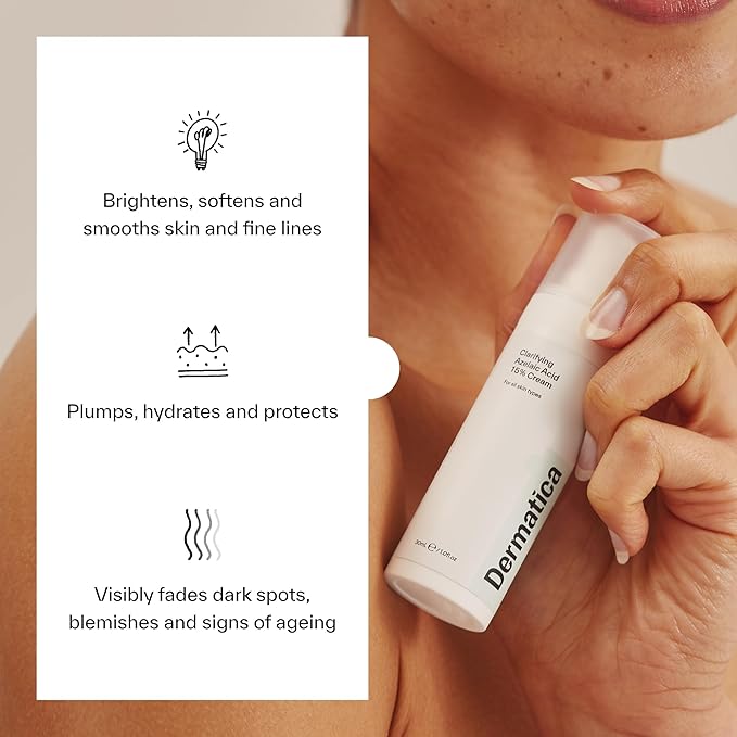 Dermatica Brightening & Barrier Repair Kit, Caring Squalane Cleanser (150ml), Clarifying Azelaic Acid 15% Cream (30ml), Nourishing Ceramide + Peptide Moisturiser (50ml)-VivaGrace Women