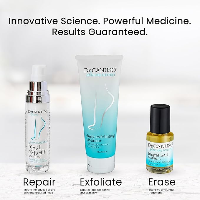 Dr. Canuso Cleansing Foot Scrub, Nourishing Cracked Heel Repair, Gentle Foot Exfoliator with Beeswax Microbeads, Treats Foot Odor, Softens Calluses, Heals Dry Skin (4 oz)-VivaGrace Women