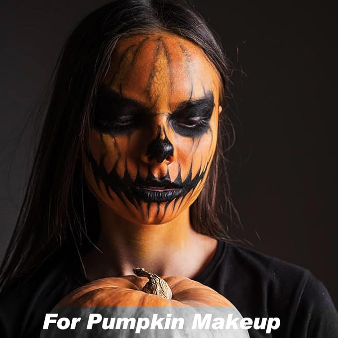 MEICOLY Yellow Face Body Paint Stick(1.06 Oz),Sally Makeup Dress Face Paint,Cream Blendable Body Paint Stick,Sweatproof Waterproof Ginger Tan Face Paint for Halloween Special Effects SFX Cosplay-VivaGrace Women