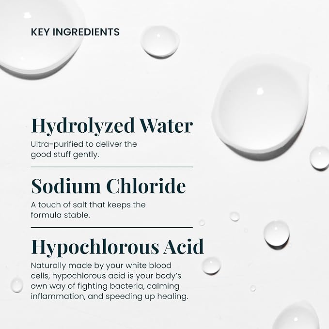 FlutterHabit Hypochlorous Acid Spray, Face Mist for Acne Prone Skin, HOCl Formula to Soothe Irritation, Refresh Complexion, Repair Damage, Balance Oil, Calm Redness, Restore Clarity (125mL)-VivaGrace Women