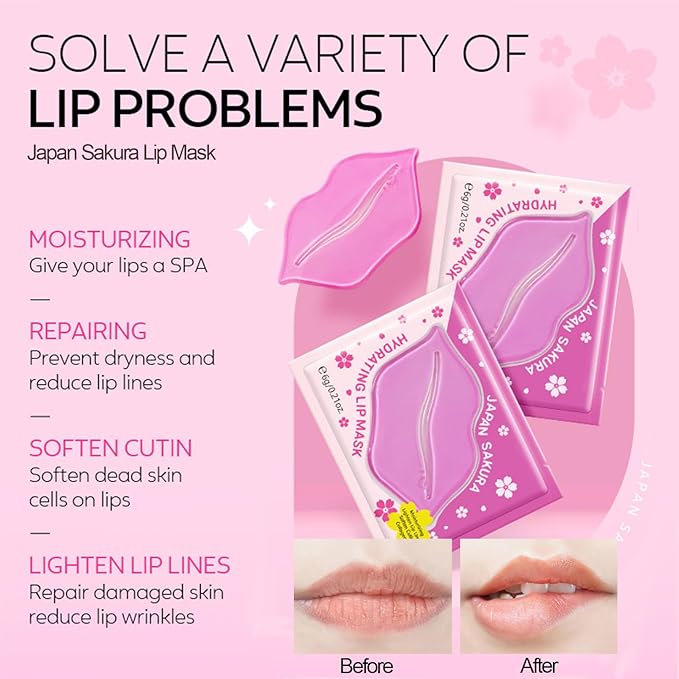 Skincare Set for Teenage Girls, Japan-Sakura Skin Care Products Set, Skin Care Sets & Kits, Cleanser, Toner, Serum, Cream, Sleep Mask,Eye Mask,Mud Mask,Lip Mask Beauty Products Daily Face Care 24PCS-VivaGrace Women