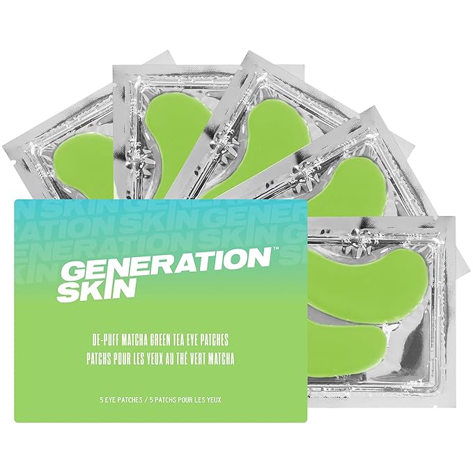 Eye Mask, Eye Masks for Dark Circles and Puffiness, Under Eye Mask with Hyaluronic Acid and Matcha Green Tea, Vegan and Cruelty-Free Under Eye Patches, Green Tea Eye Masks, 5-Pack-VivaGrace Women