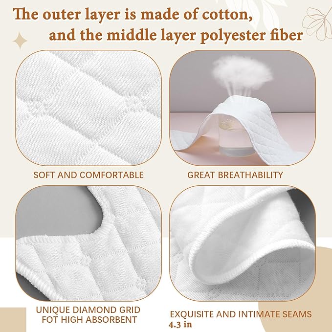 Cotton Tummy Liners and Bra Liners Set for Sweat Rash Skin Folds Plus Size Women Sweating Supplies-VivaGrace Women