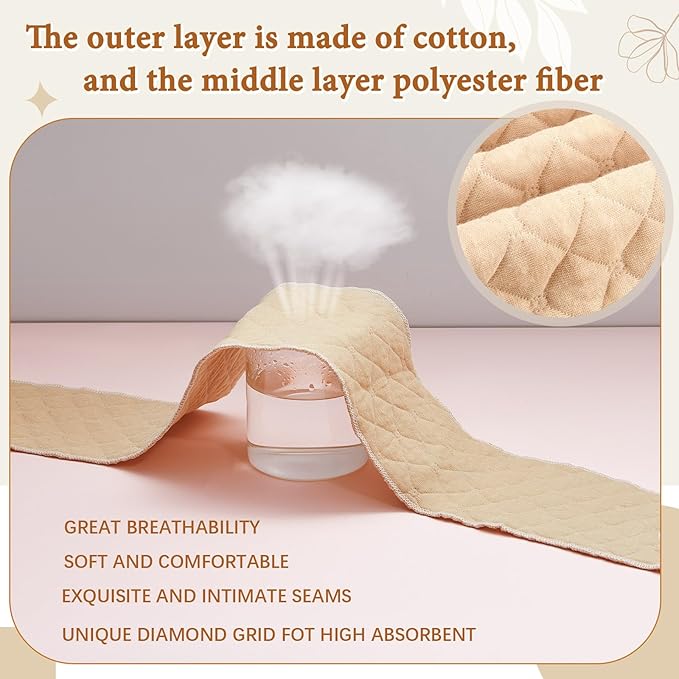 Cotton Tummy Liners and Bra Liners Set for Sweat Rash Skin Folds Plus Size Women Sweating Supplies-VivaGrace Women