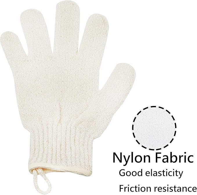 Exfoliating Glove - Body Scrub For Smooth And Soft Skin - Body Exfoliator For Ingrown Hair Dead Skin Remover And Itchy And Flaky Skin - Scrubber Shower Accessories For Women And Men 1 Pair Glove-VivaGrace Women