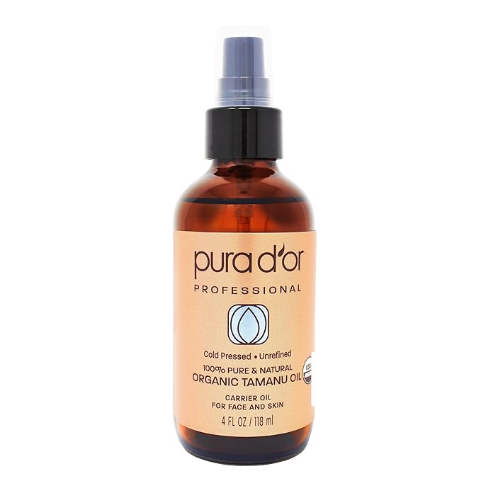 PURA D'OR 4 Oz Organic Tamanu Oil - USDA Certified 100% Pure & Natural Cold Pressed Carrier Oil, Premium Grade Moisturizer For Skin & Hair - Men & Women-VivaGrace Women