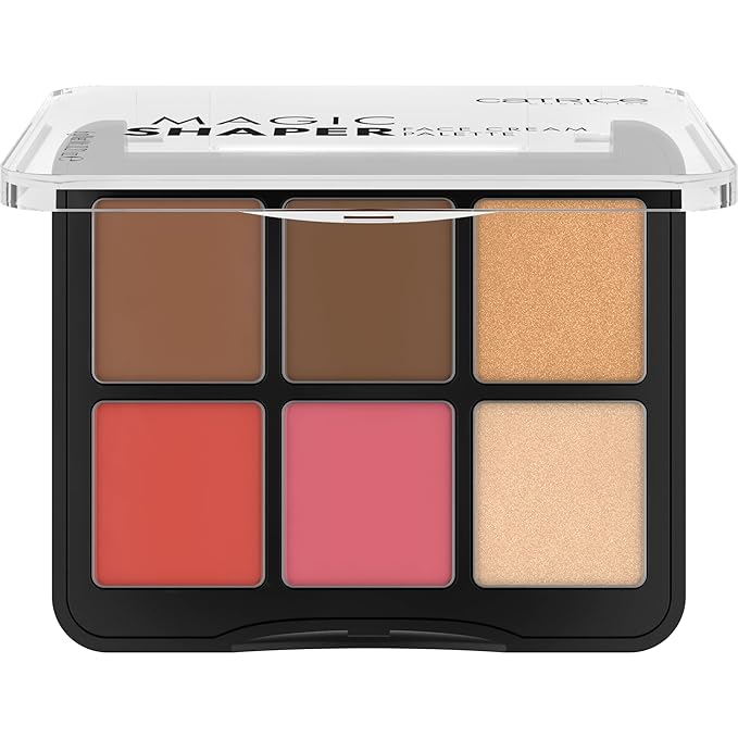 Catrice | Magic Shaper Face Cream Palette | Blush, Bronzer, & Highlighter | Longwearing, Blendable, & Buildable | Vegan & Cruelty Free-VivaGrace Women